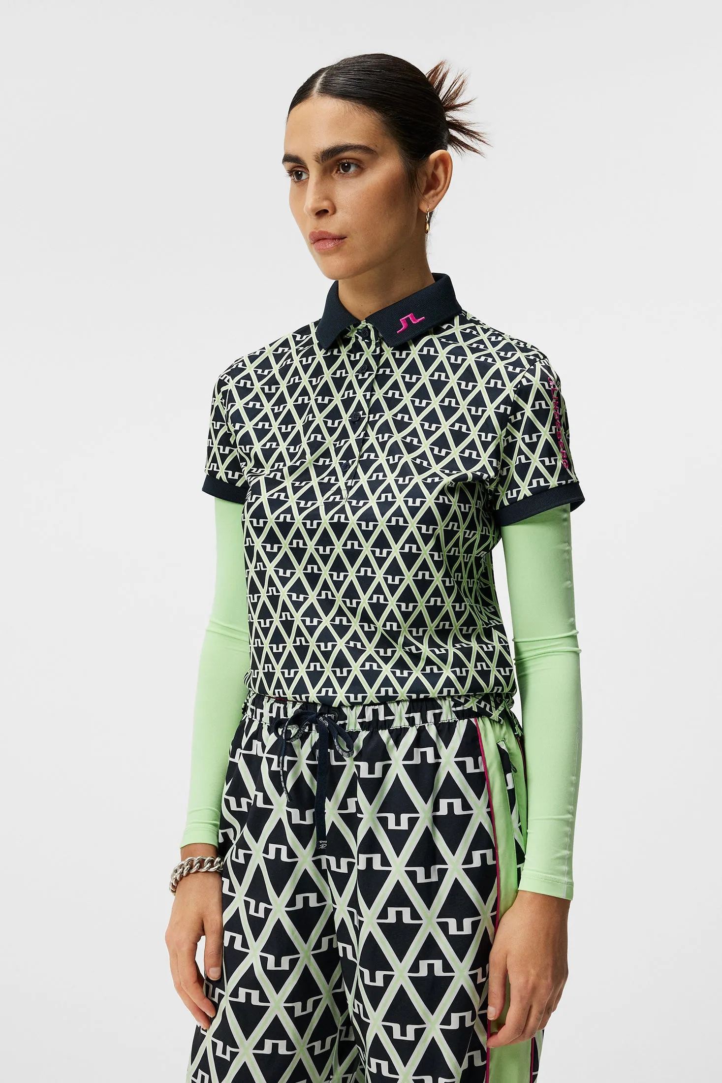 Women's Tour Tech Print Polo