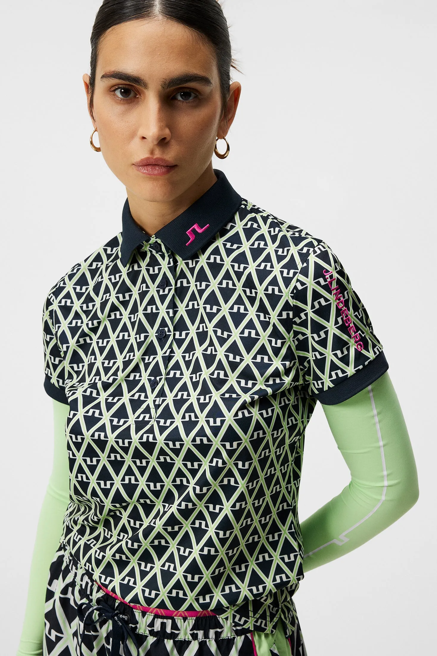 Women's Tour Tech Print Polo