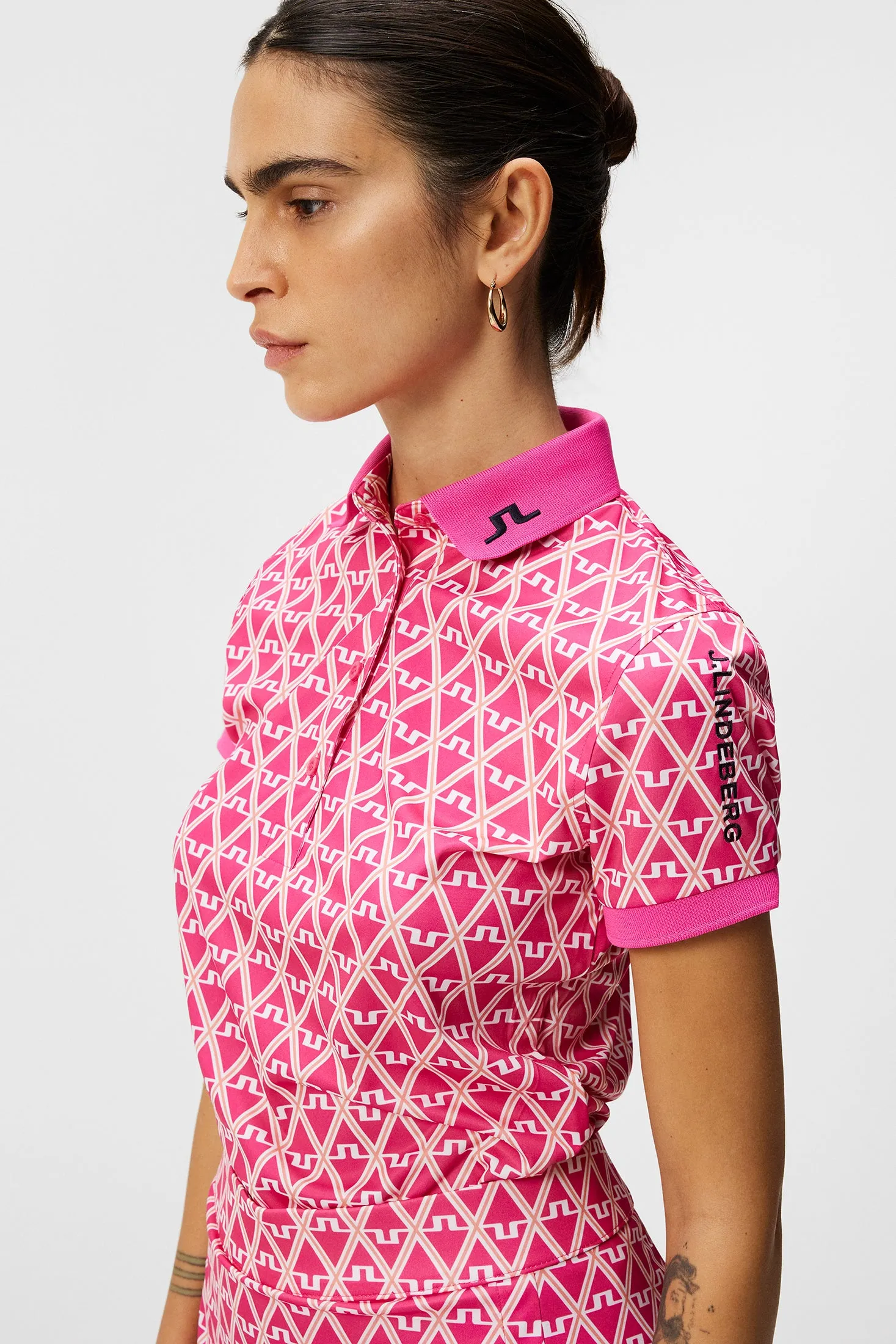 Women's Tour Tech Print Polo
