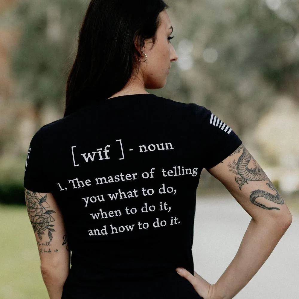 Women's Wife Defined V-Neck - Black