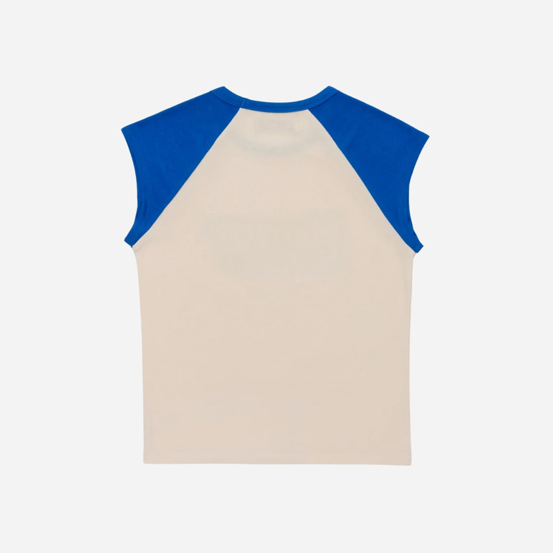 womens honor the gift sports s/s tee (cream/blue)
