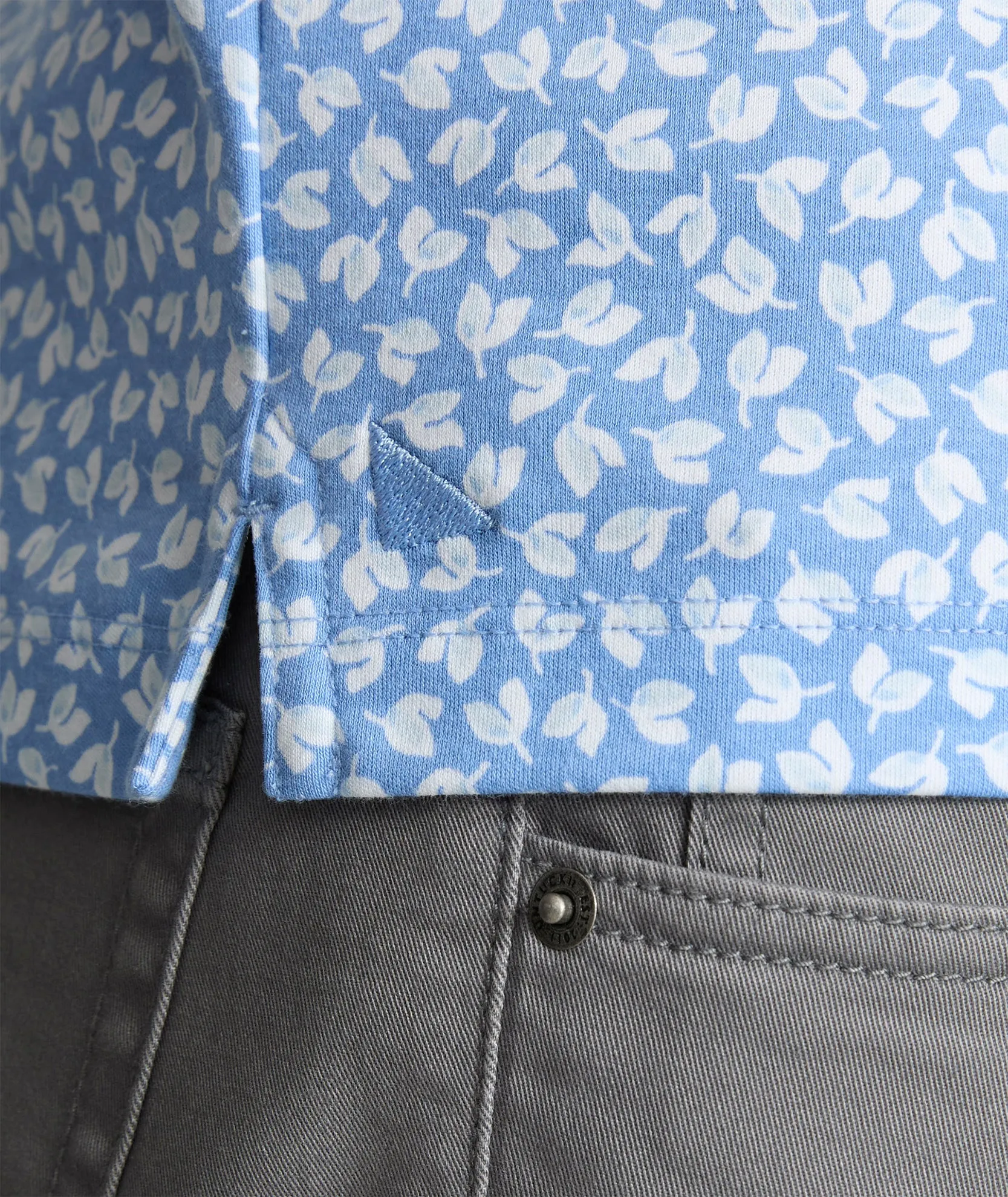 Wrinkle-Free Printed Damaschino Polo