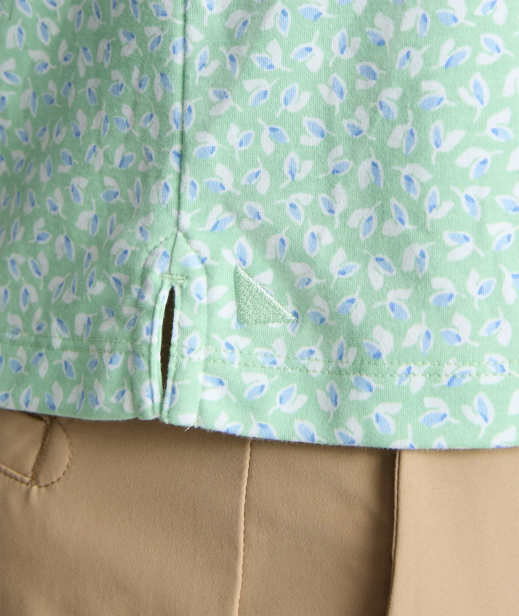 Wrinkle-Free Printed Damaschino Polo