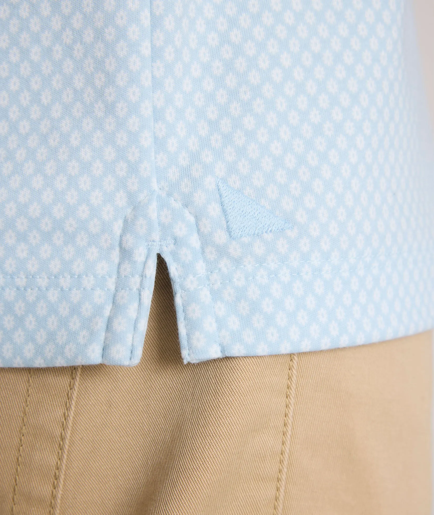 Wrinkle-Free Printed Damaschino Polo