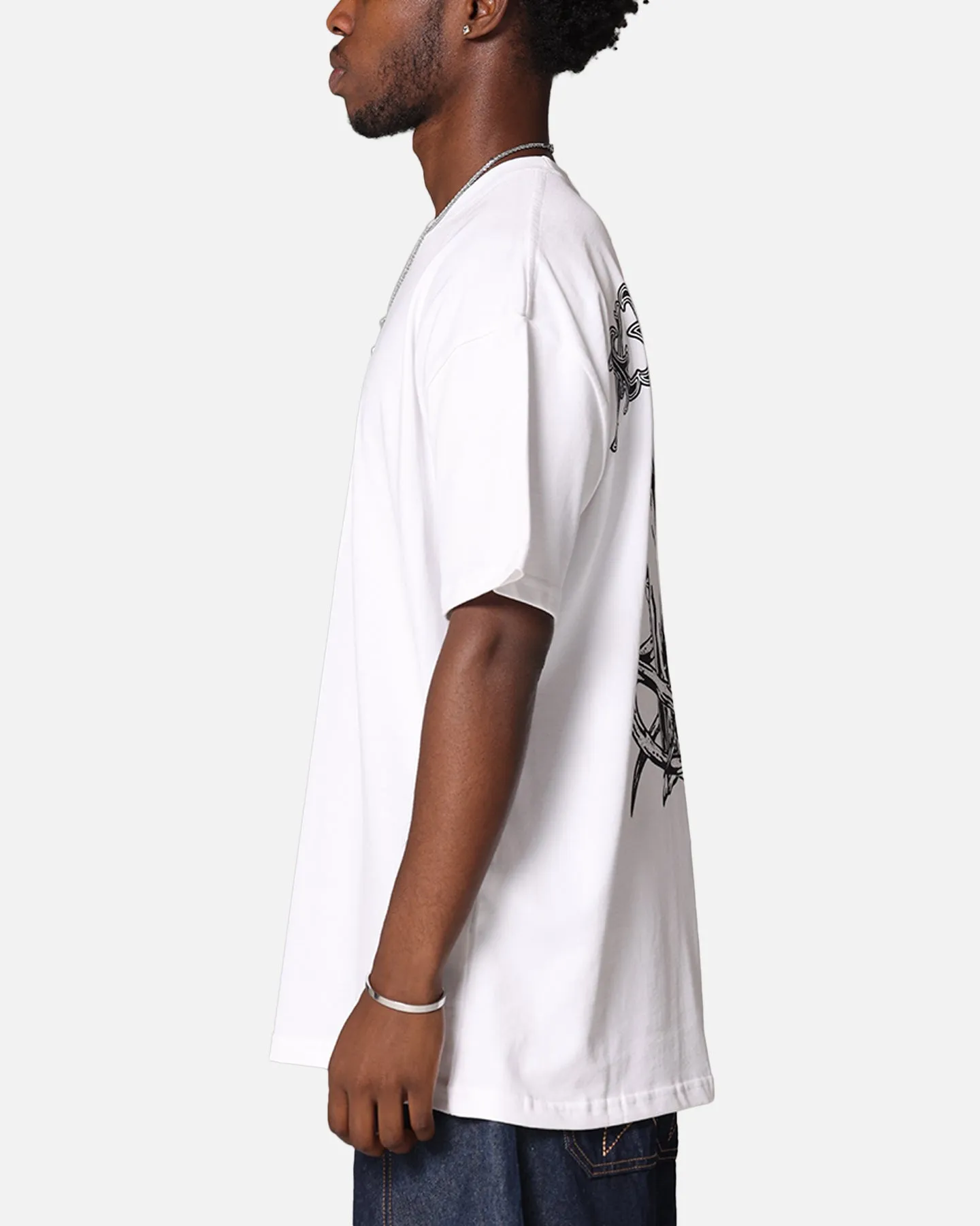 X-Large Angel T-Shirt Solid White