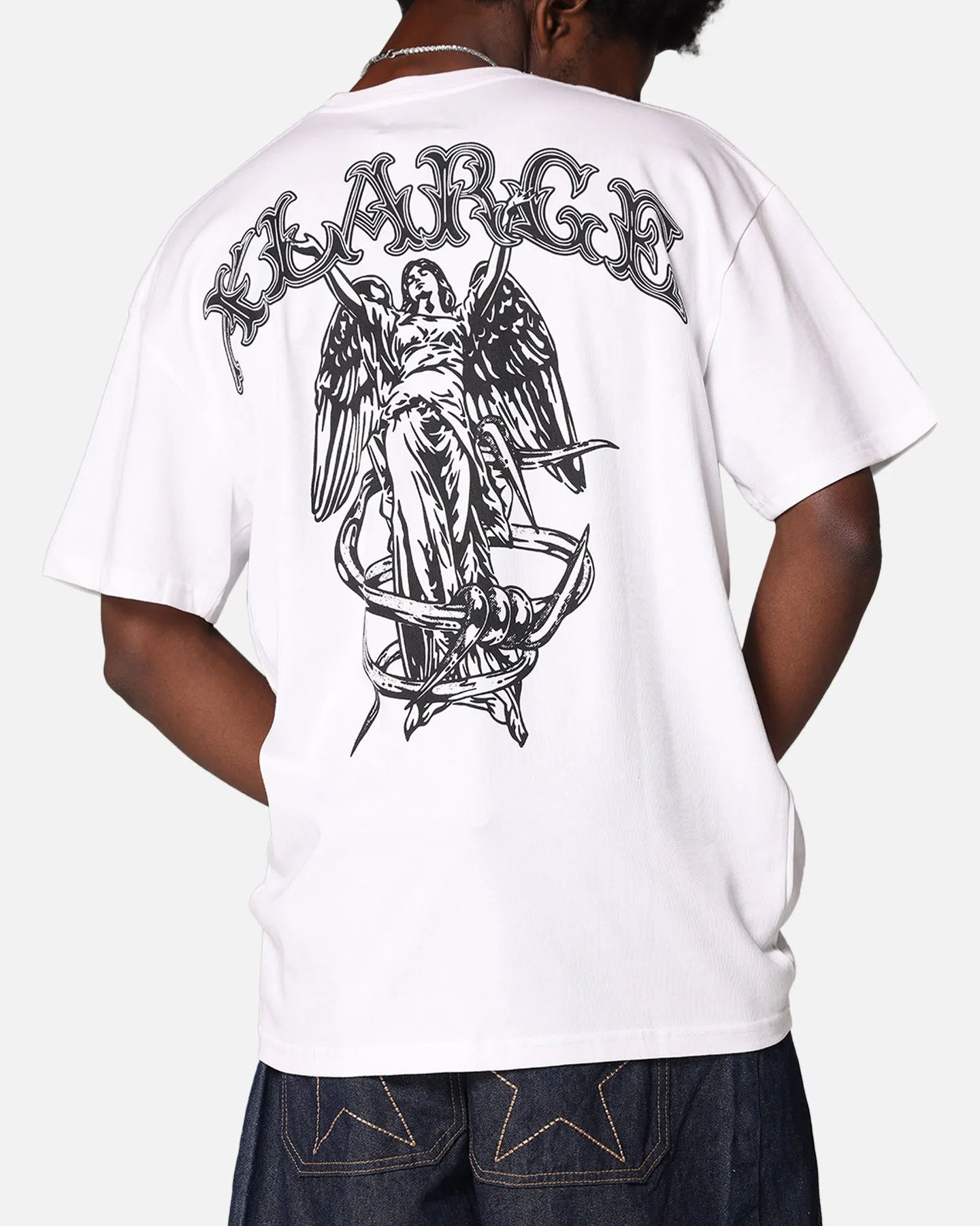 X-Large Angel T-Shirt Solid White