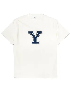 YALE VARSITY "Y" T-SHIRT - WHITE